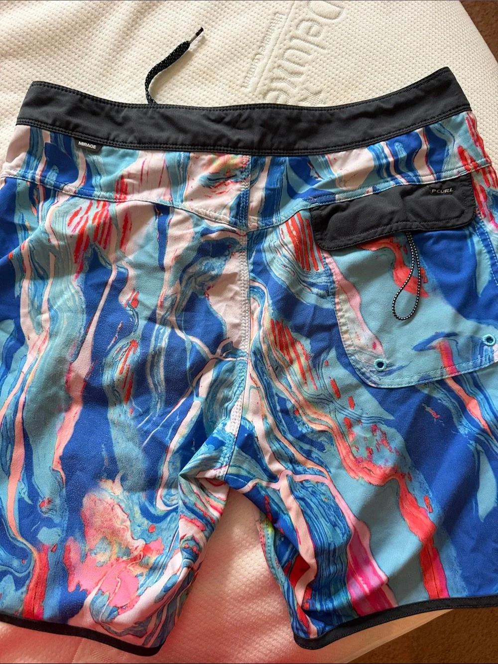Men's ripcurl Blue Multi Swim Trunks/board shorts size 30